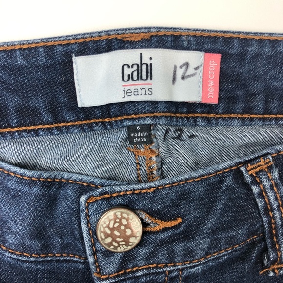 CAbi New Crop Jeans Dark Wash #5086 Size 6 H491 - Picture 5 of 8